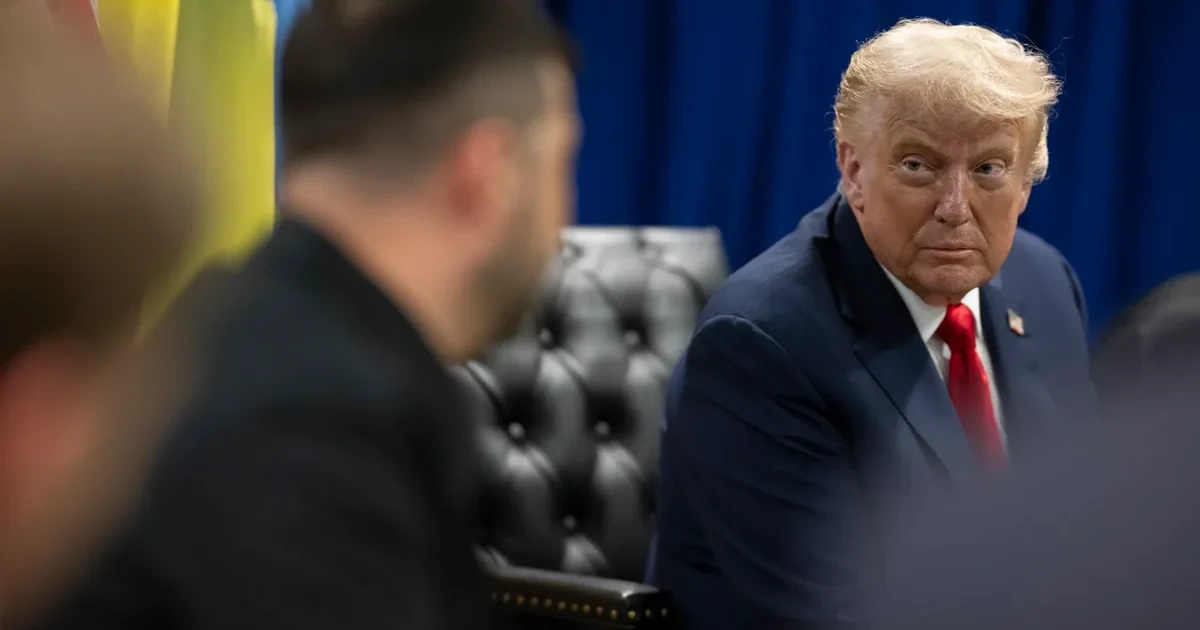 Володимир Зеленський та Дональд Трамп під час зустрічі у Білому домі