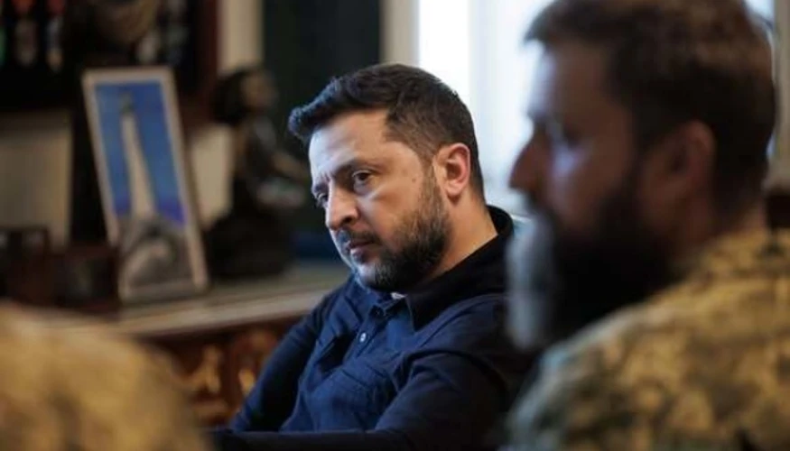 Володимир Зеленський під час наради з військовими