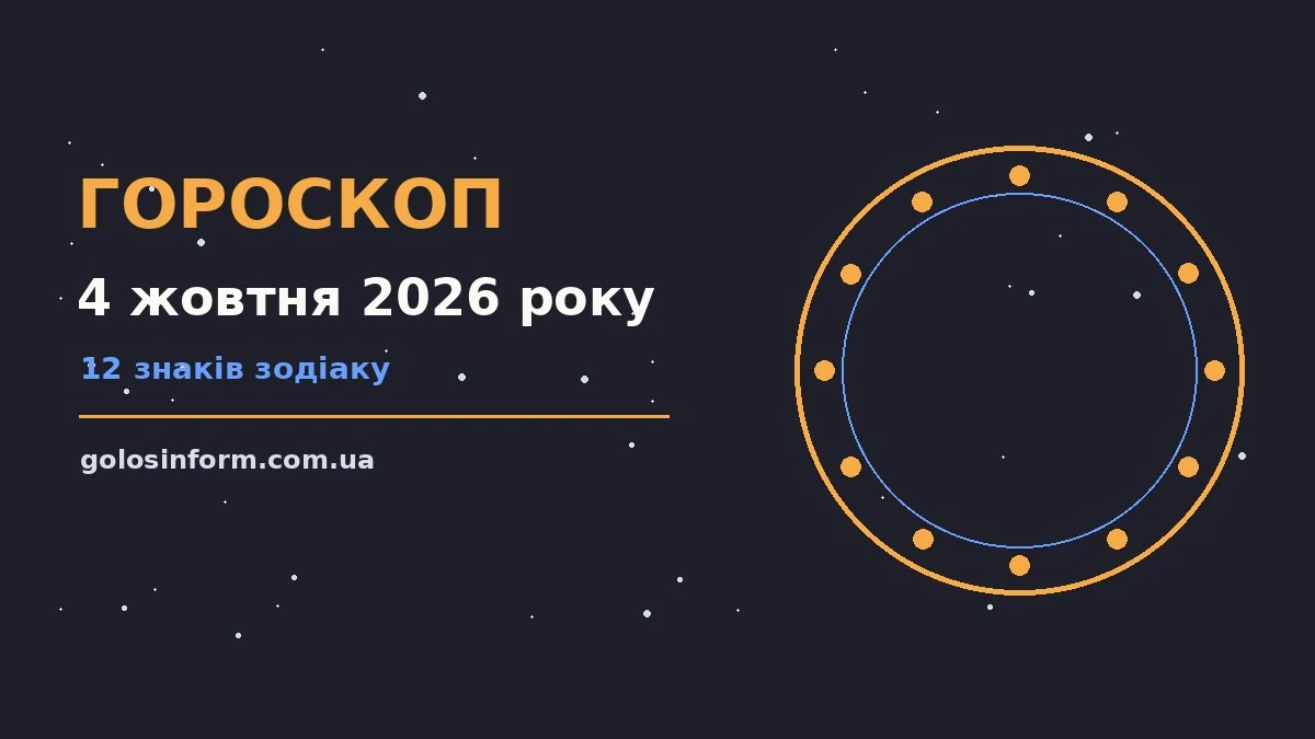 Недільний гороскоп на 4 жовтня 2026 року: настрій дня, корисні звички та поради для кожного знака зодіаку